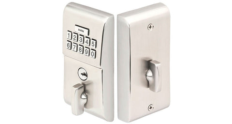 Emtek Modern Deadbolt Lockset (Satin Nickle) (#12011)